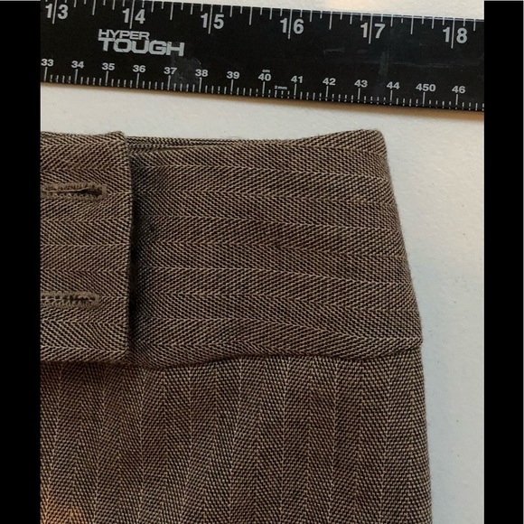 Fashion Bug size 12 brown 2 piece pant suit wide leg cropped trousers & jacket - Picture 8 of 16